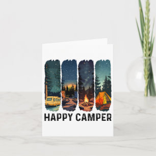 Happy Camper Shirt Wandern Abenteuer Sommerlager C Karte