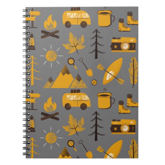 Happy Camper Spiral Notebook Notizblock (Vorderseite)