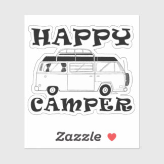 Happy Camper Sticker - Camping Van Decal