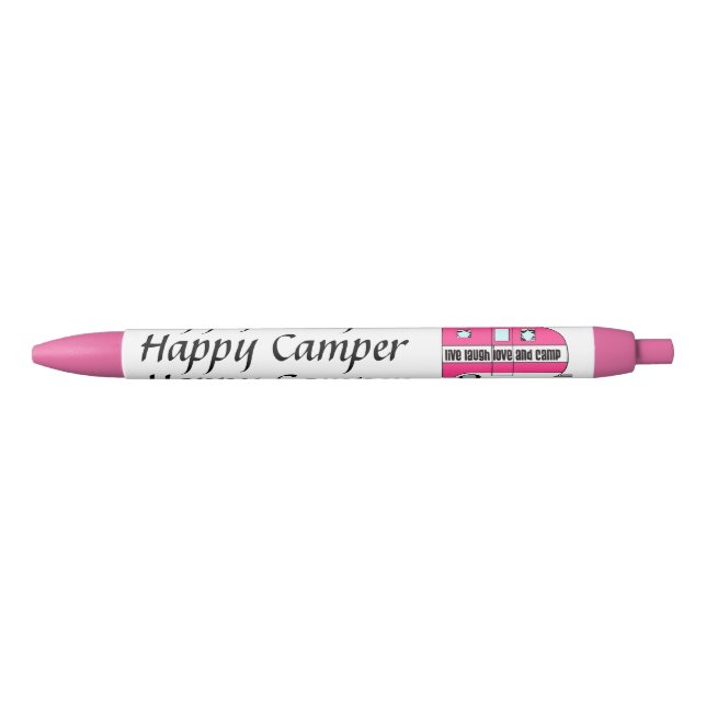 "Happy Camper" Tintenpatronen Kugelschreiber (Vorderseite)