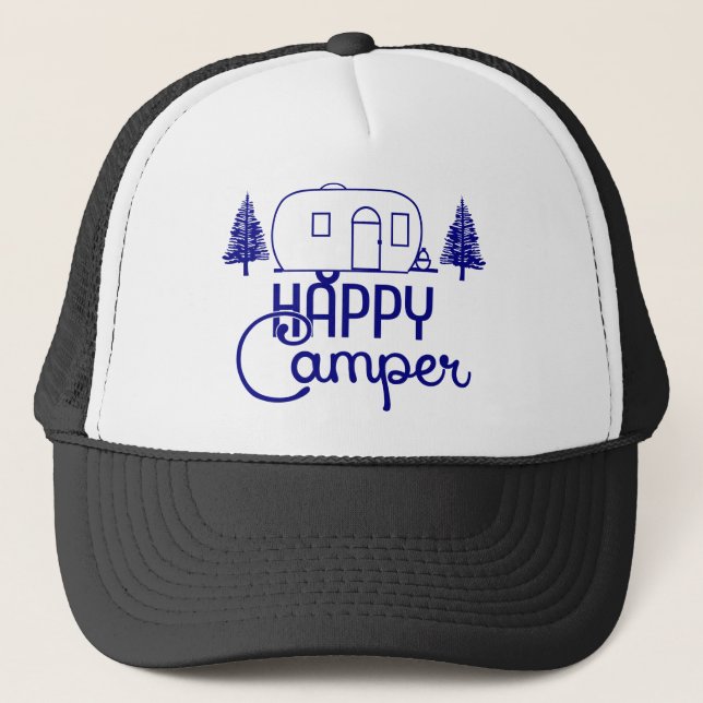 Happy Camper Truckerkappe (Vorderseite)