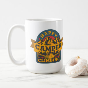 Happy Camper und Liebe Klettern Kaffeetasse