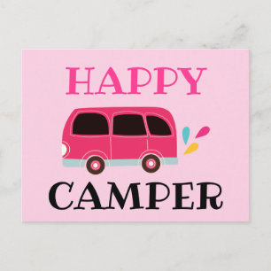 Happy Camper Van Postkarte
