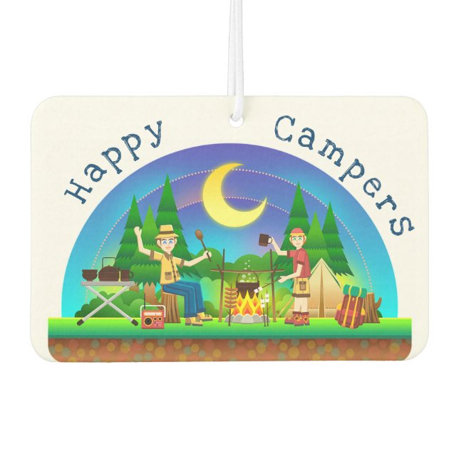 Happy Campers Autolufterfrischer (Vorderseite)