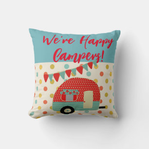 Happy Campers - Caravan Camping Coussin