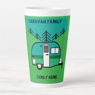 Happy Campers Caravanning Funny Caravans Two-Tone Milchtasse