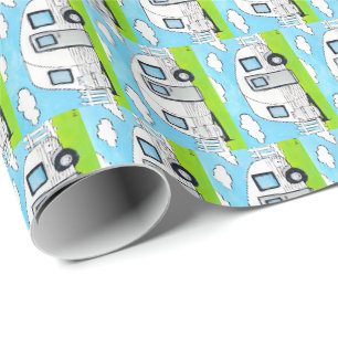 Happy Campers Geschenkpapier