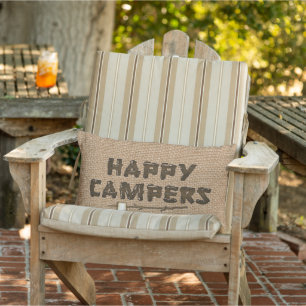 Happy Campers Lumbar Imitate Kissen begraben