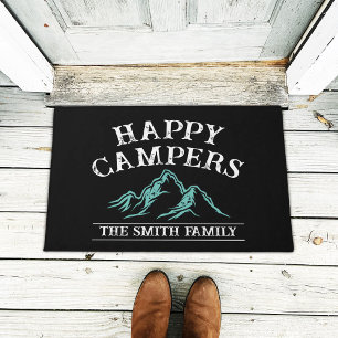 Happy Campers Mountain Adventure Camping Family Fußmatte