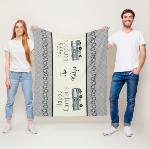 Happy Campers Personalisiert RV Fleecedecke