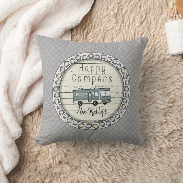 Happy Campers Personalisiert RV Kissen (Decke)