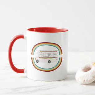 Happy Campers Rainbow Camper Motorhome Tasse