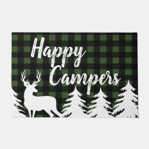 Happy Campers Rustic Buffalo Karo Kariert & Deer Fußmatte