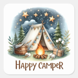 Happy Campers Summer Stickers