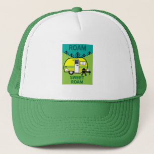 Happy Campers Wohnwagen Camper Throw Pillow Mu Truckerkappe