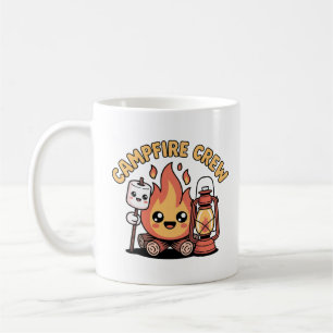 Happy Campfire Marshmallow Lantern Kawaii Forest Kaffeetasse
