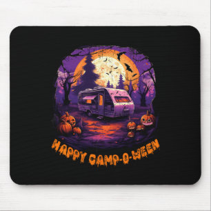Happy CampOWeen Camping Halloween Kostüm Pumpkin Mousepad