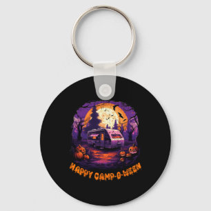 Happy CampOWeen Camping Halloween Kostüm Pumpkin Schlüsselanhänger