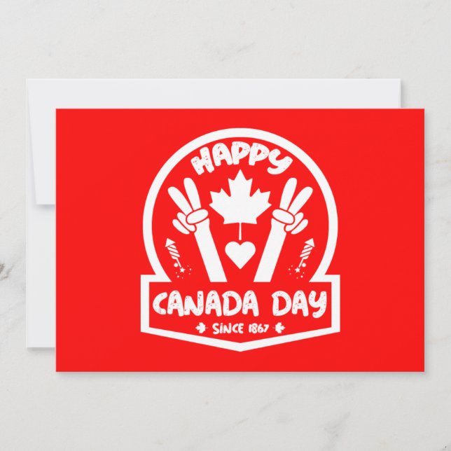 Happy Canada Day 1. Juli Dankeskarte (Vorderseite)