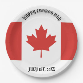 Happy Canada Day 1. Juli Party Pappteller