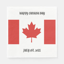 Happy Canada Day 1. Juli Party Serviette