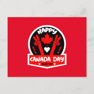 Happy Canada Day 1. Juli Postkarte