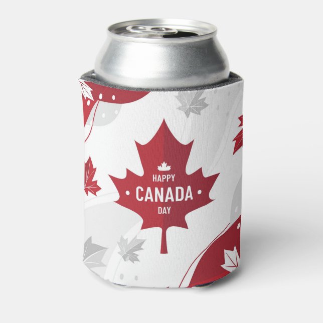 Happy Canada Day Can Cooler Dosenkühler (Kanne Rückseite)