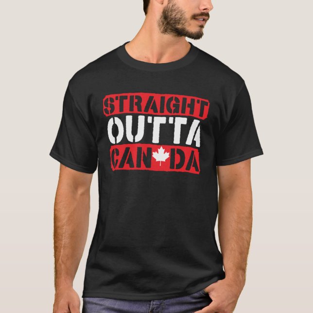 Happy Canada Day Canadian Canada Flag Maple Leaf   T-Shirt (Vorderseite)