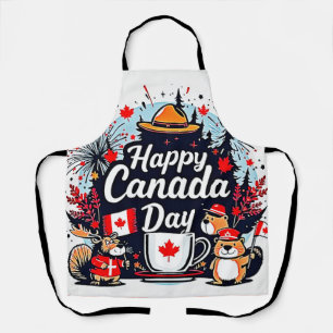 Happy Canada Day Fun Schürze