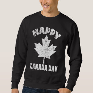 Happy Canada Day Maple Leaf Canada Day Kids Toddl Sweatshirt