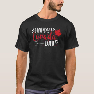 Happy Canada Day Maple Leaf Kanadische Flagge Kind T-Shirt