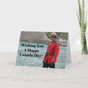 Happy Canada Day Mountie Foto Karte