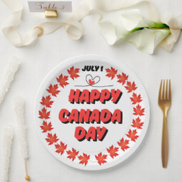 Happy Canada Day Pappteller