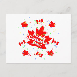 Happy Canada Day Party Postkarte