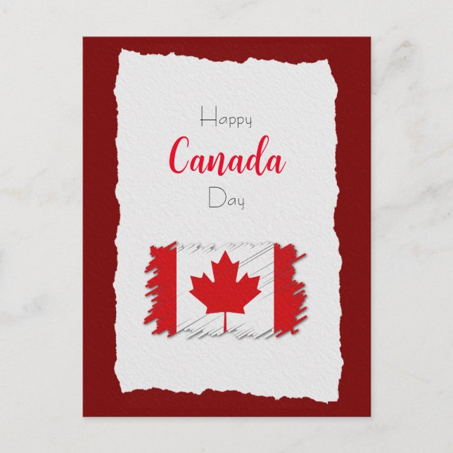 Happy Canada Day Postkarte (Vorderseite)