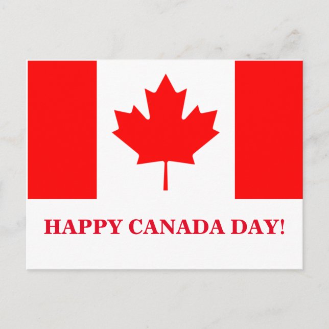 HAPPY CANADA DAY POSTKARTE (Vorderseite)