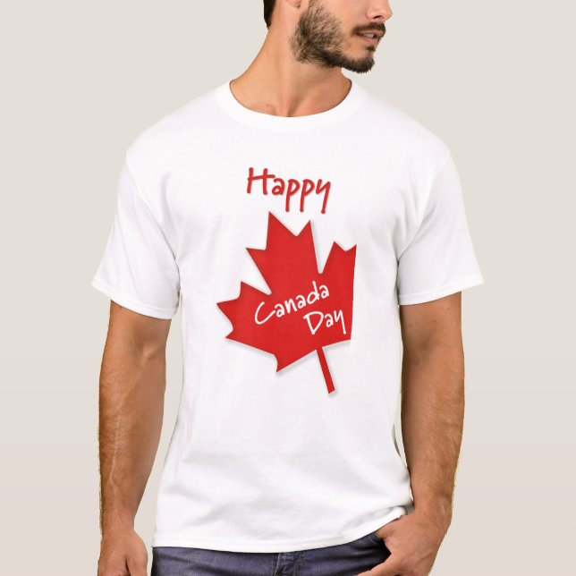 Happy Canada Day T-Shirt (Vorderseite)