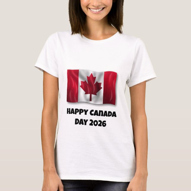 Happy Canada Day T-shirt (Vorderseite)