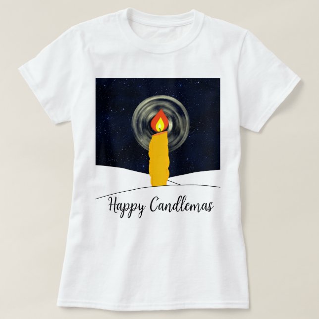 Happy Candlemas T-Shirt (Design vorne)