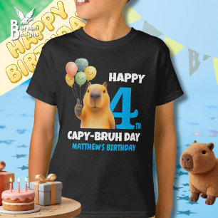 HAPPY CAPPY BRUH TAG Benutzerdefinierte Capybara-G T-Shirt