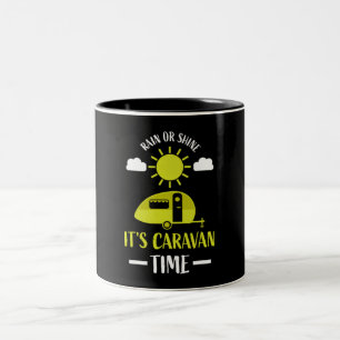 Happy Caravan Camping Reise Kaffee Tasse