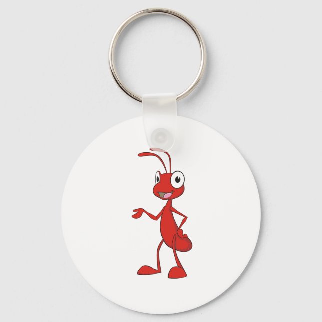 Happy Cartoon Ant Schlüsselanhänger (Vorderseite)