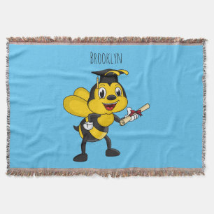 Happy Cartoon bee Abschluss Decke