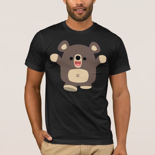 Happy Cartoon Black Bar T - Shirt (Vorderseite)