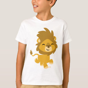 Happy Cartoon Lion Children T - Shirt