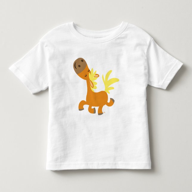 Happy Cartoon Pony Children T - Shirt (Vorderseite)