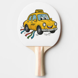 Happy Cartoon Taxi Tischtennis Schläger