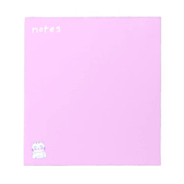 Happy Cat 5.5" x 6" Notepad - 40 Seiten Notizblock
