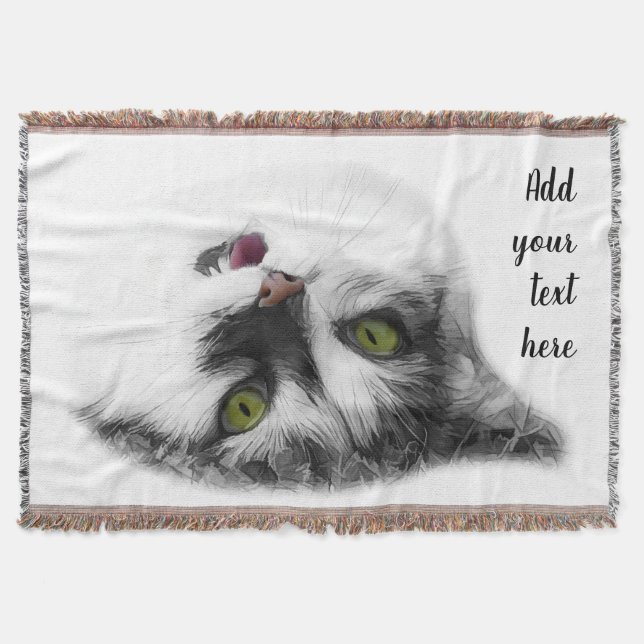 Happy Cat anpassbar Decke (Vorderseite)