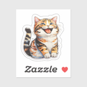 Happy Cat Aufkleber